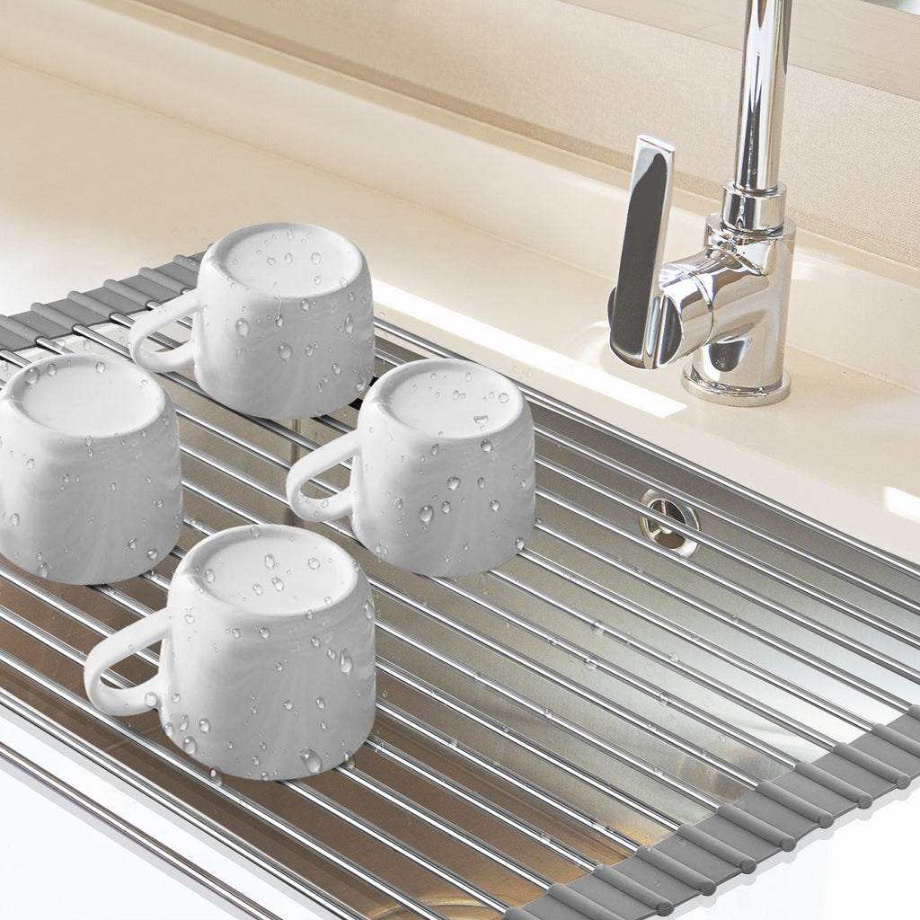 AYCLIF Over the Sink Dish Drying Rack Foldable